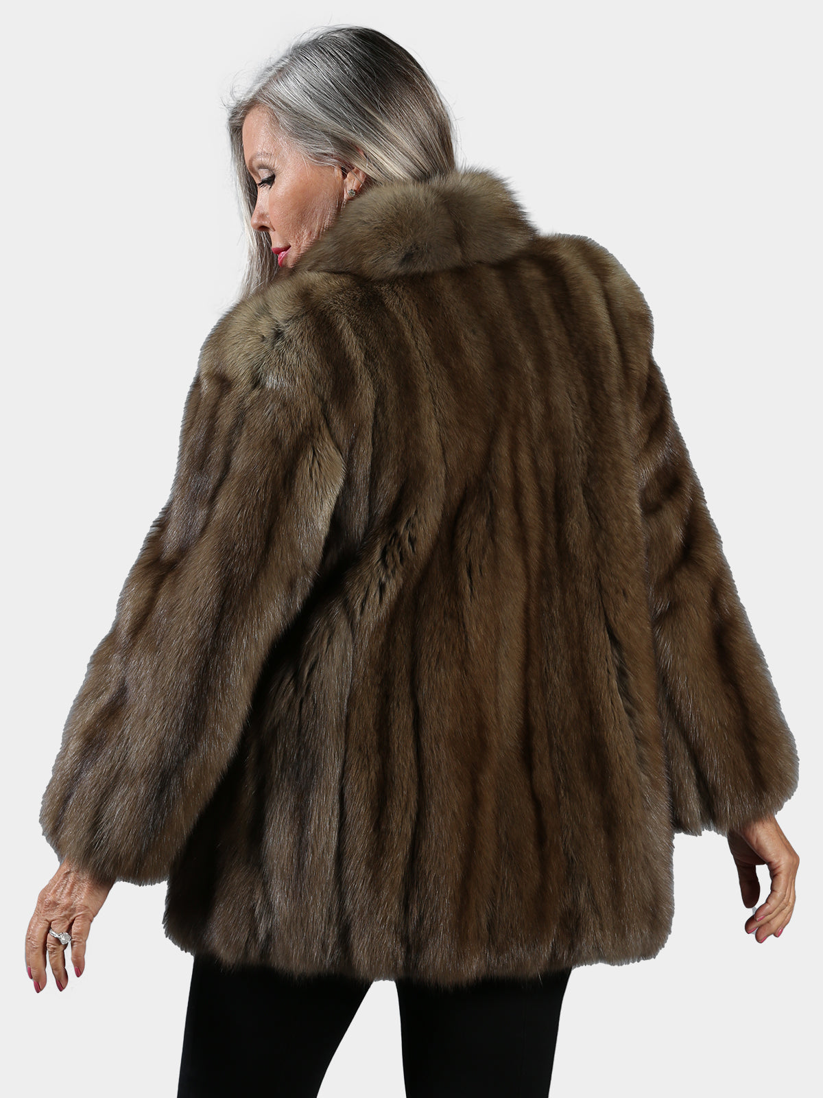 Woman's Natural Sable Fur Jacket