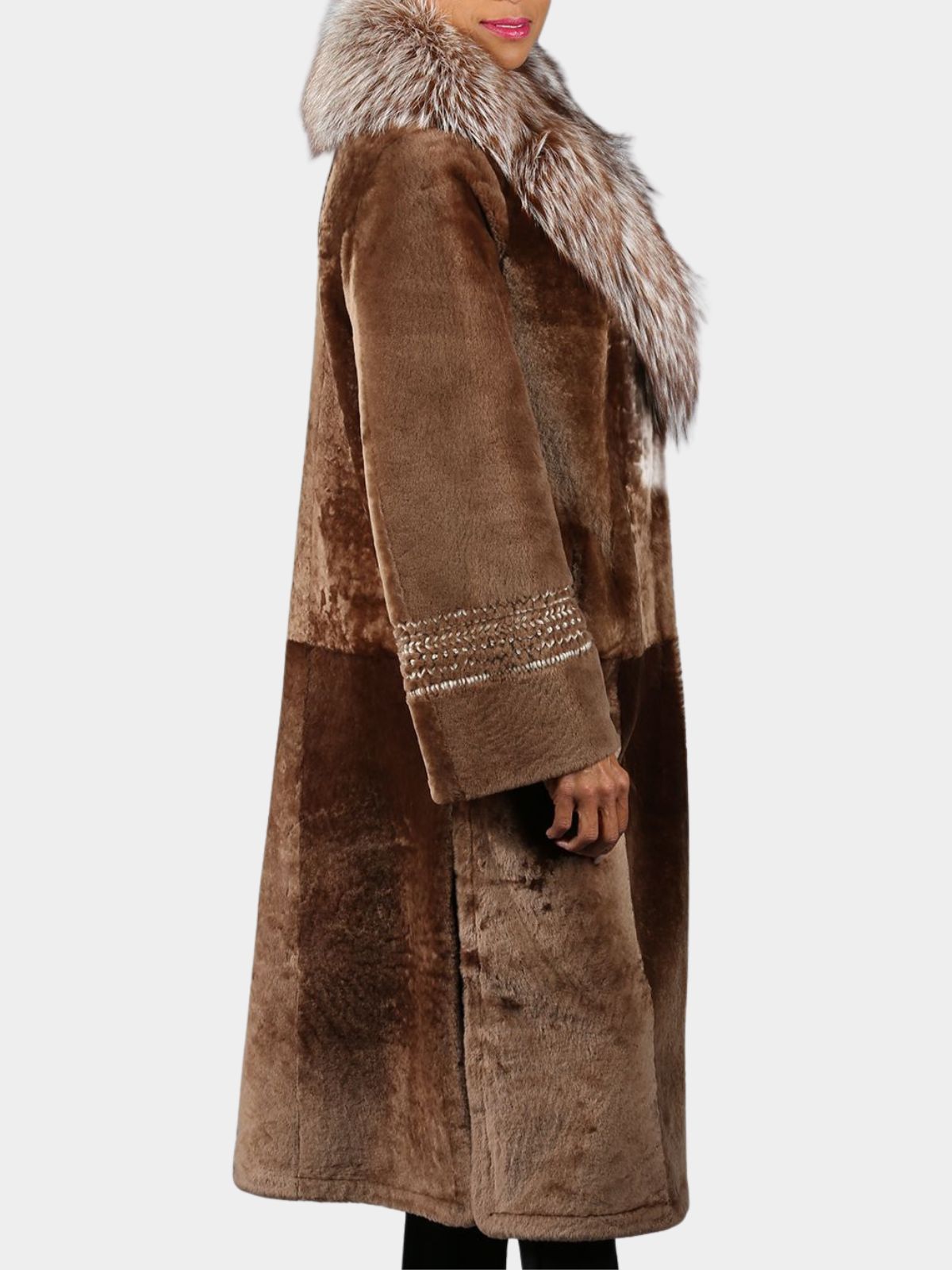 Woman's Sierra Brown Astra Shearling Coat