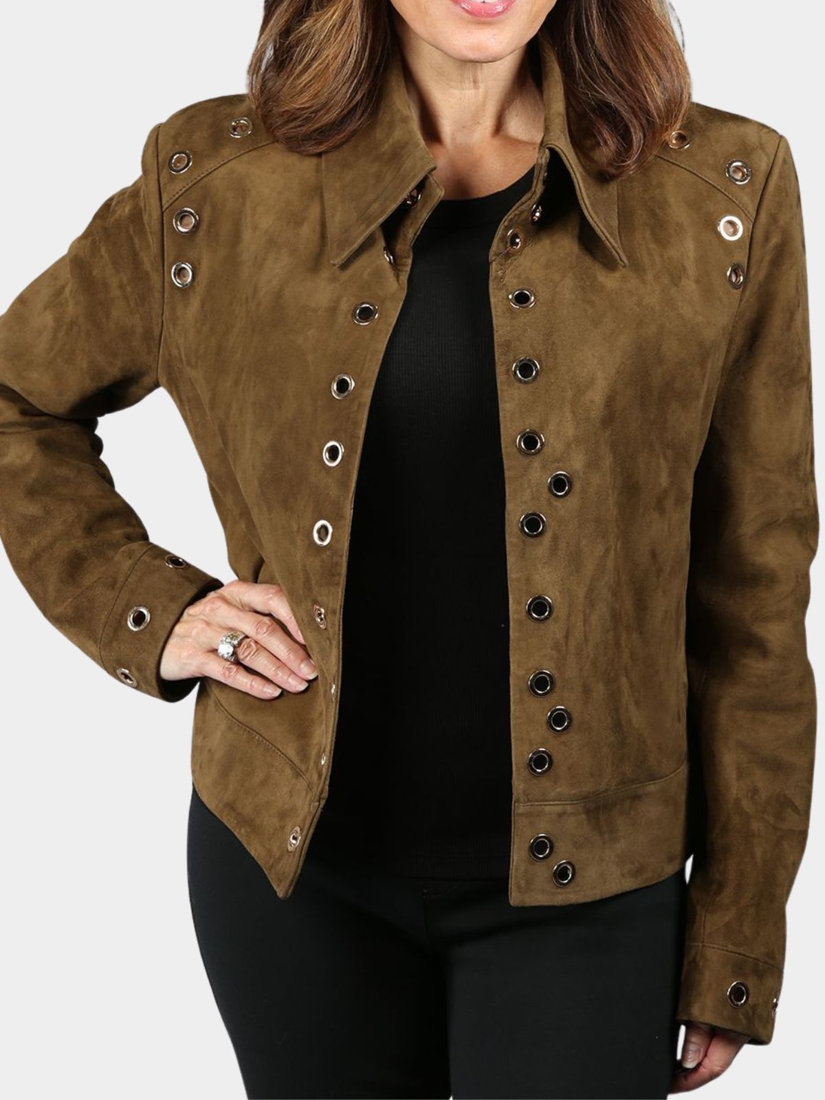Woman's Willow Suede Leather Jacket