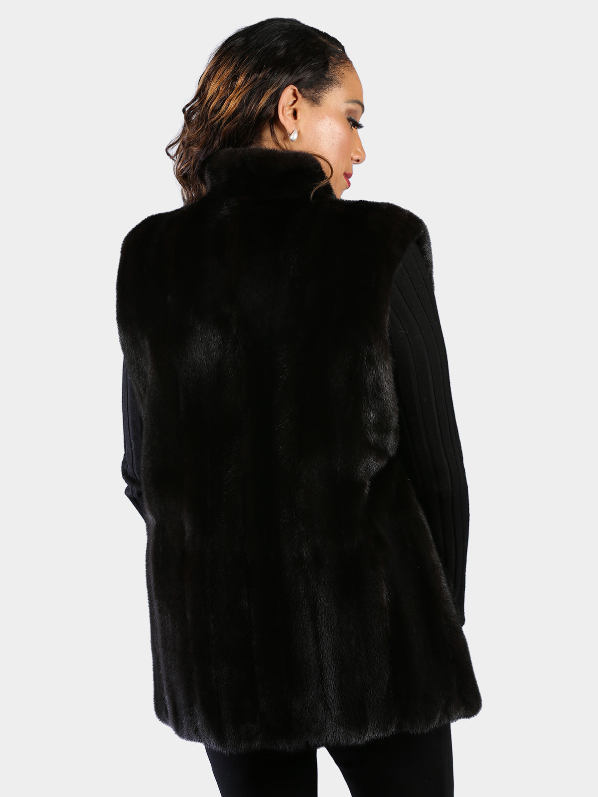 Woman's Natural Ranch Mink Fur Vest
