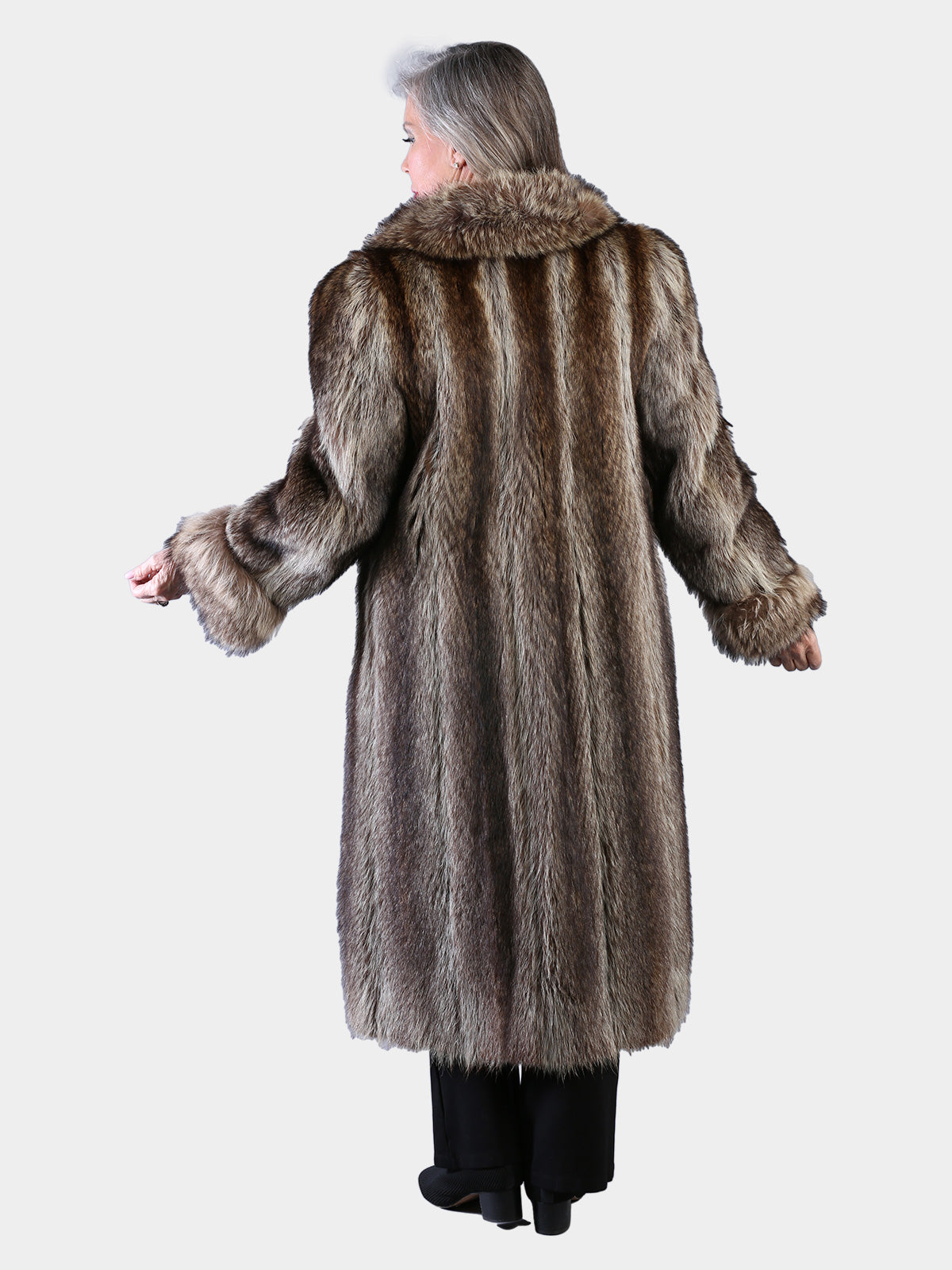 Woman's Natural Vintage Raccoon Coat