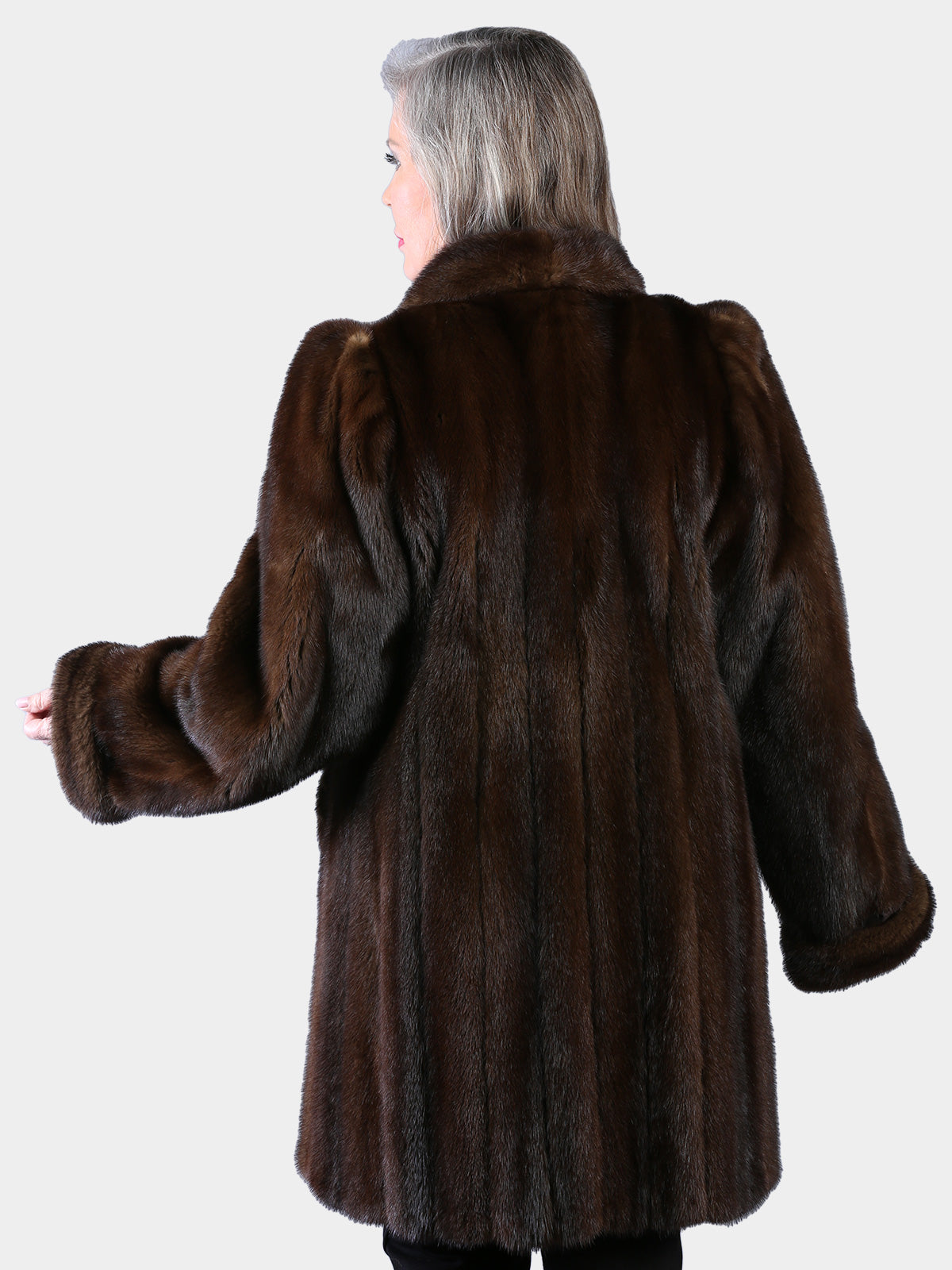 Woman's Natural Mahogany Mink Fur Stroller