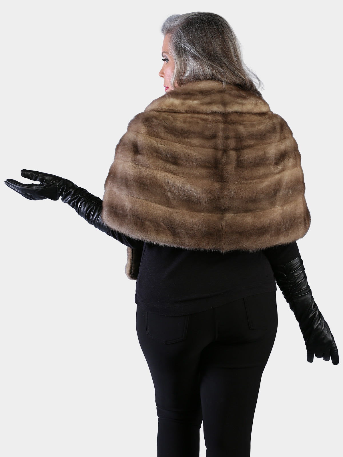 Woman's Natural Vintage Breath of Spring Female Mink Fur Stole