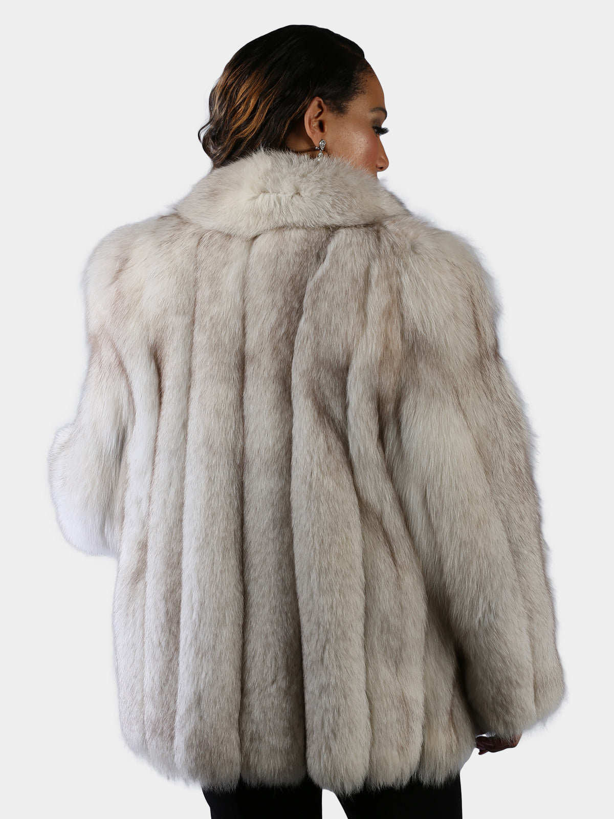 Woman's Natural Blue Fox Fur Jacket