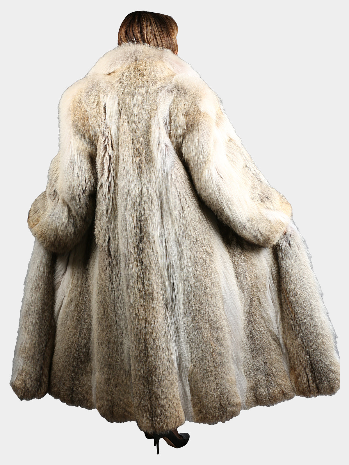 Woman's Natural Cayote Fur Coat