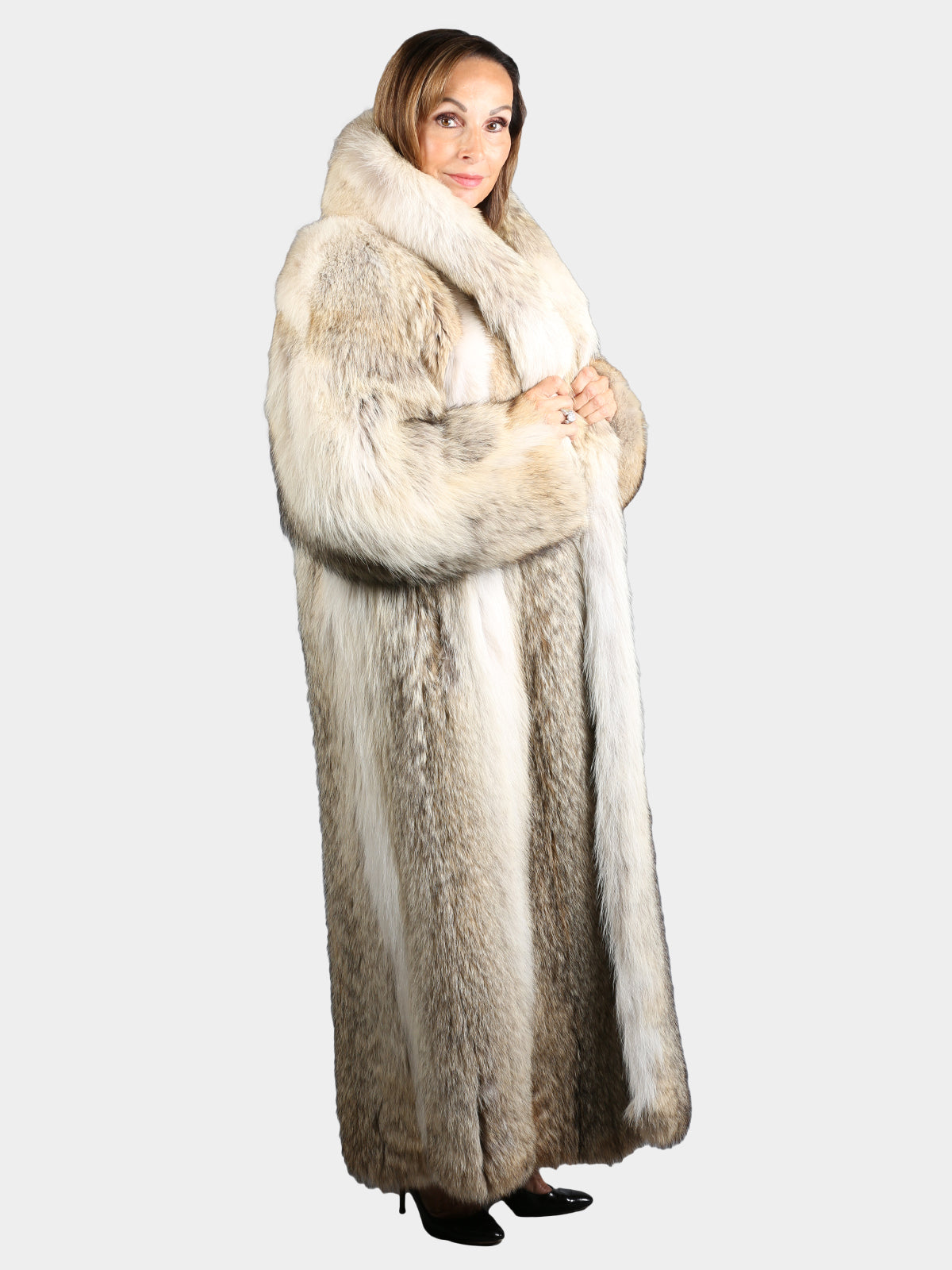 Woman's Natural Cayote Fur Coat
