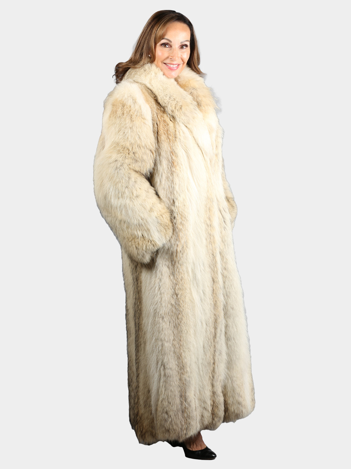 Woman's Natural Cayote Fur Coat