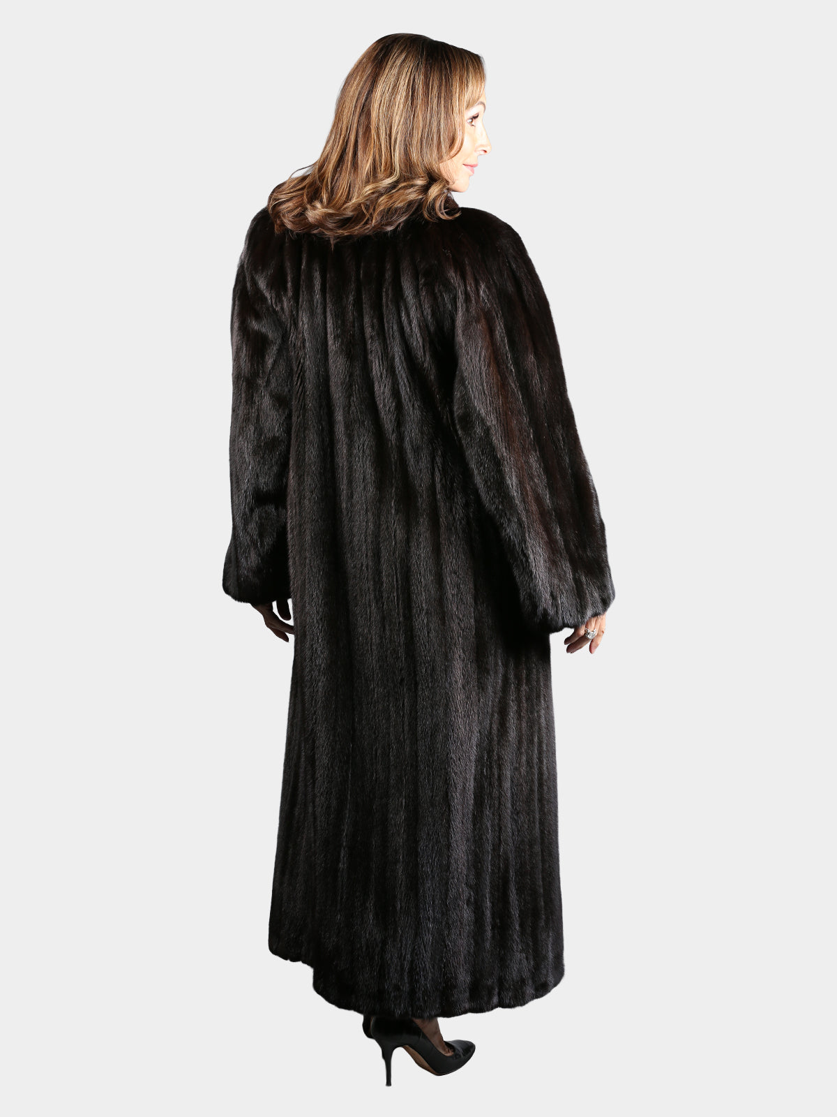 Woman's Natural Ranch Female Mink Fur Coat