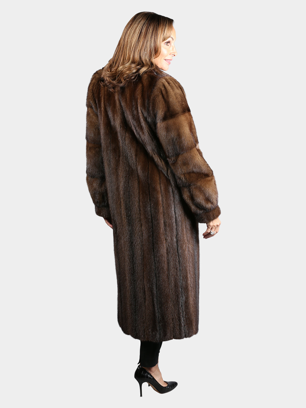Woman's Natural Lunaraine Mink Fur Coat