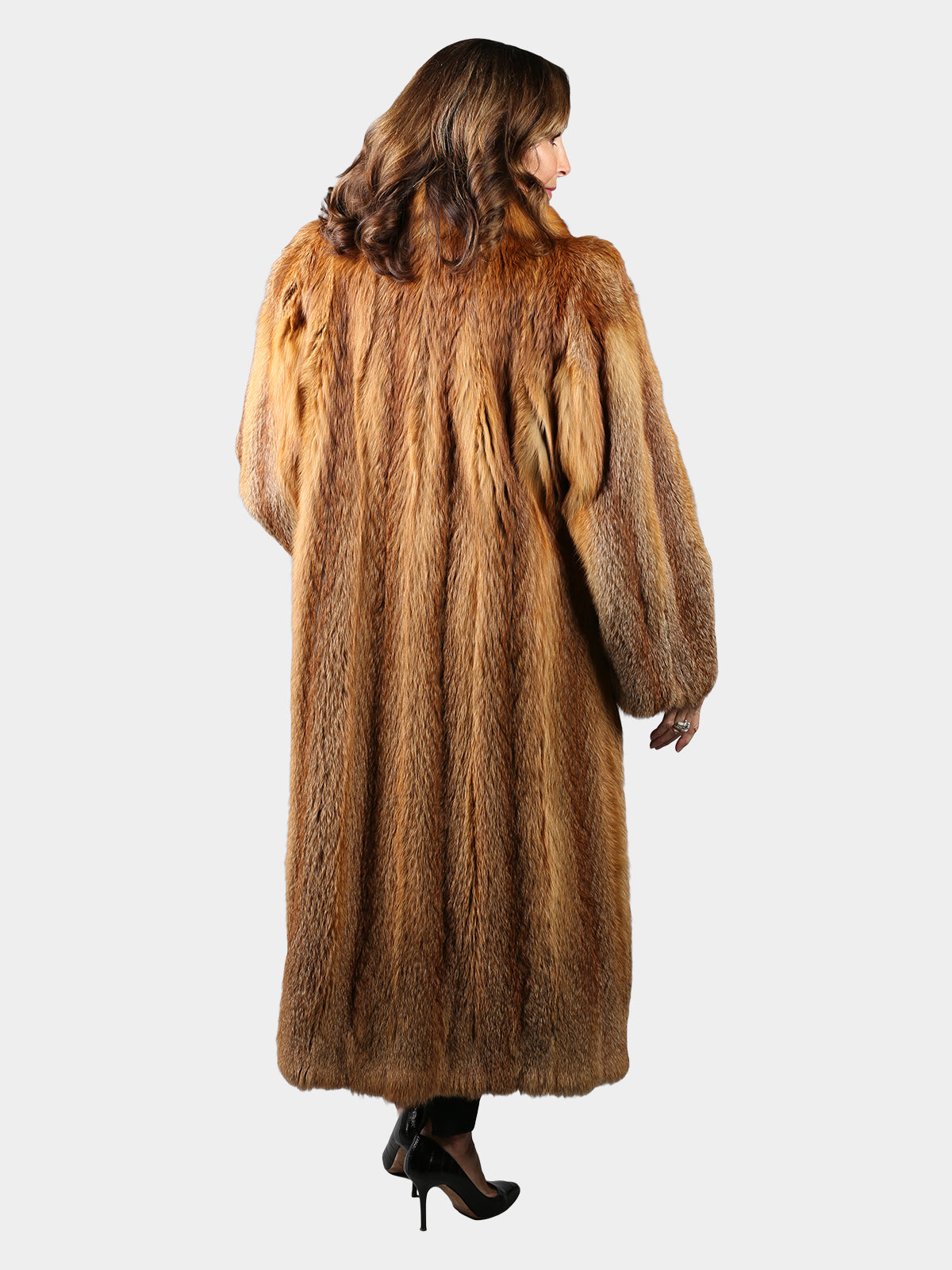 Woman's Natural Red Fox Fur Coat