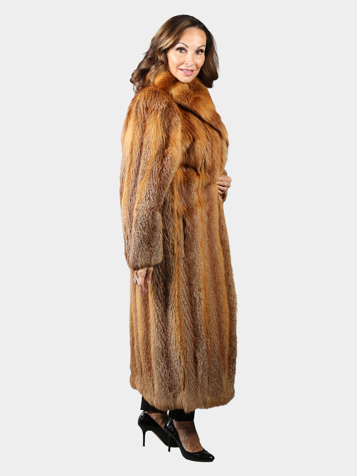 Woman's Natural Red Fox Fur Coat