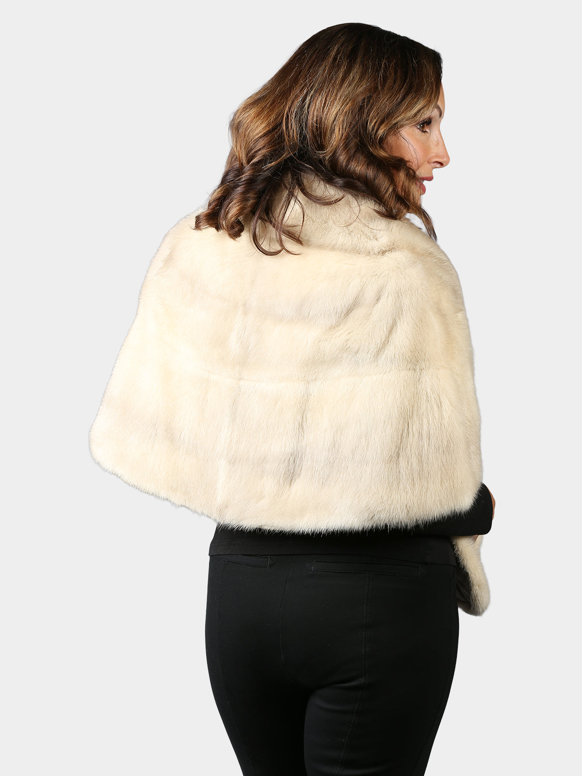 Woman's Vintage Azurene Female Mink Fur Stole