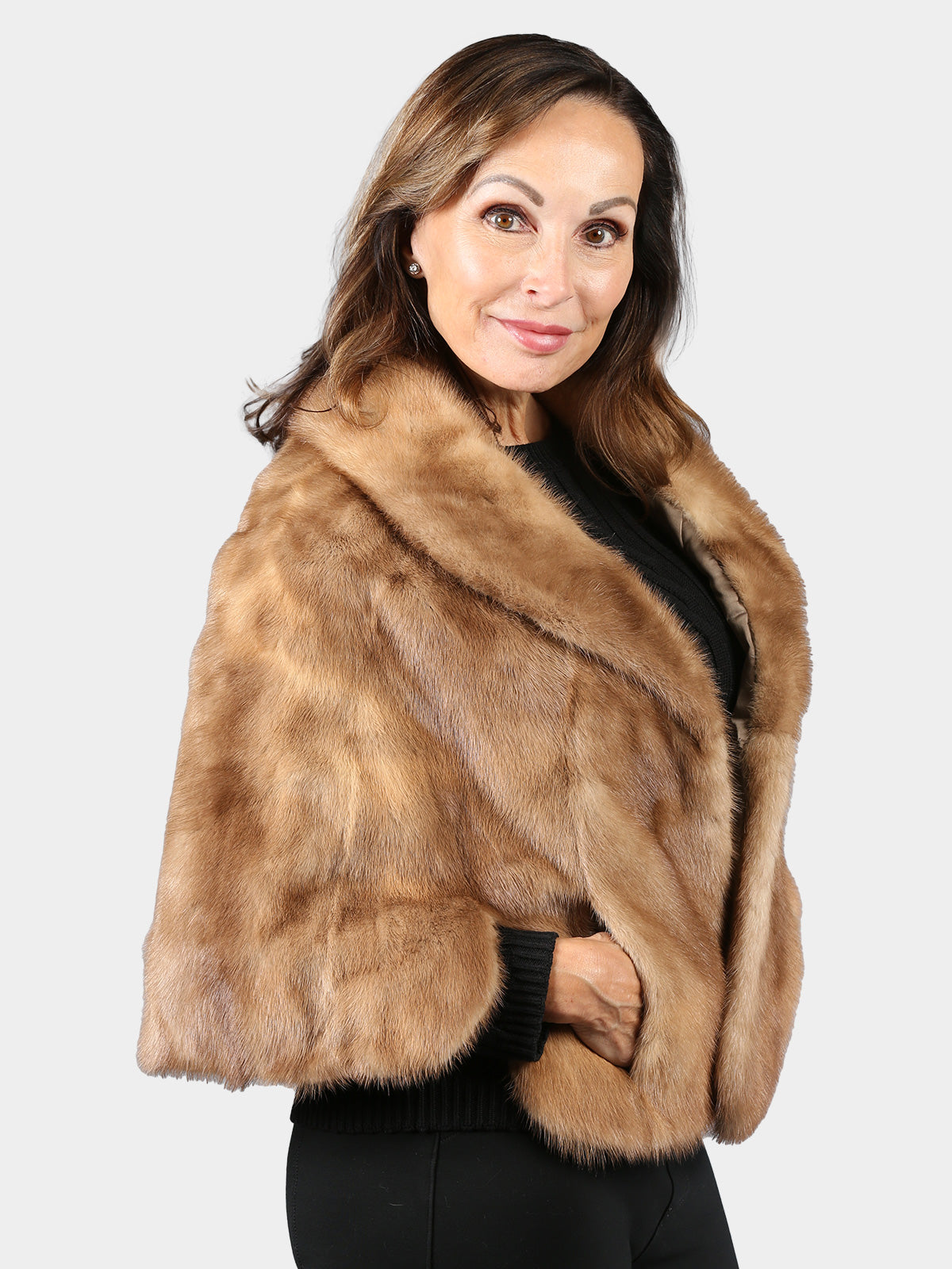 Woman's Vintage Autumn Haze Mink Fur Stole