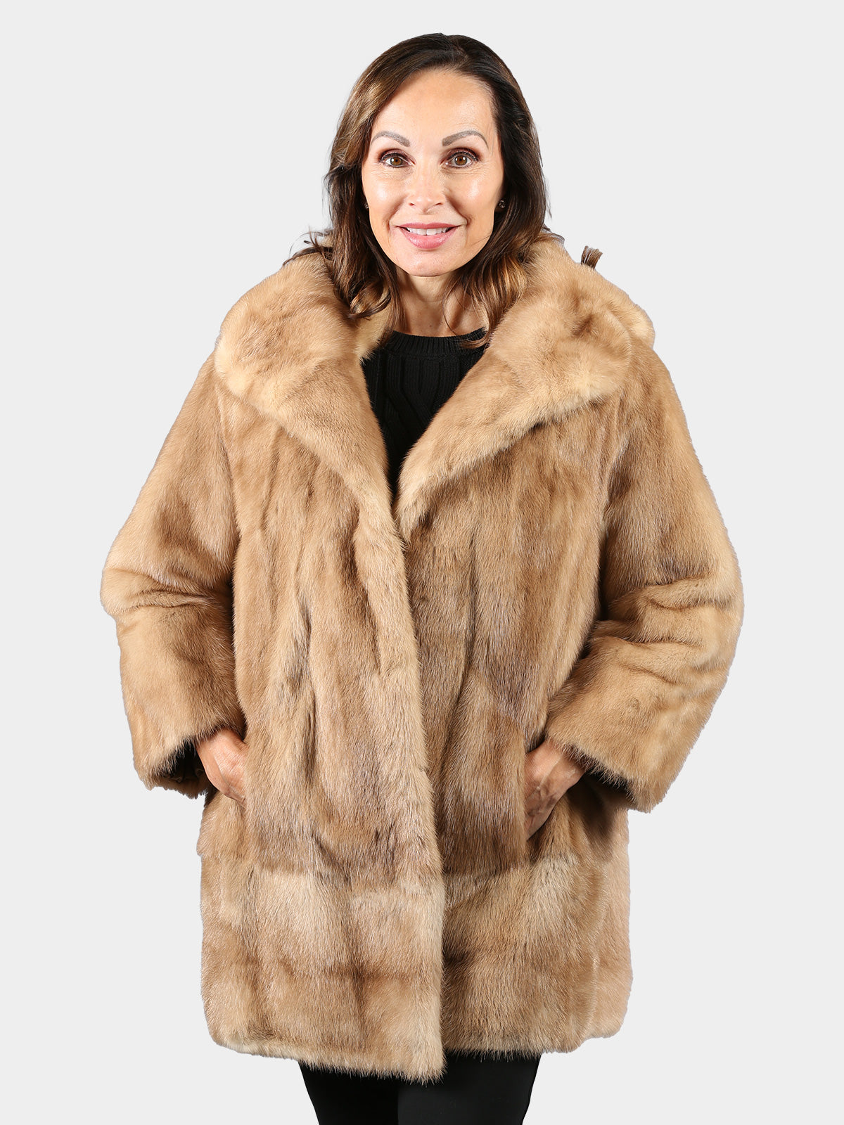 Woman's Vintage Autumn Haze Mink Fur Jacket