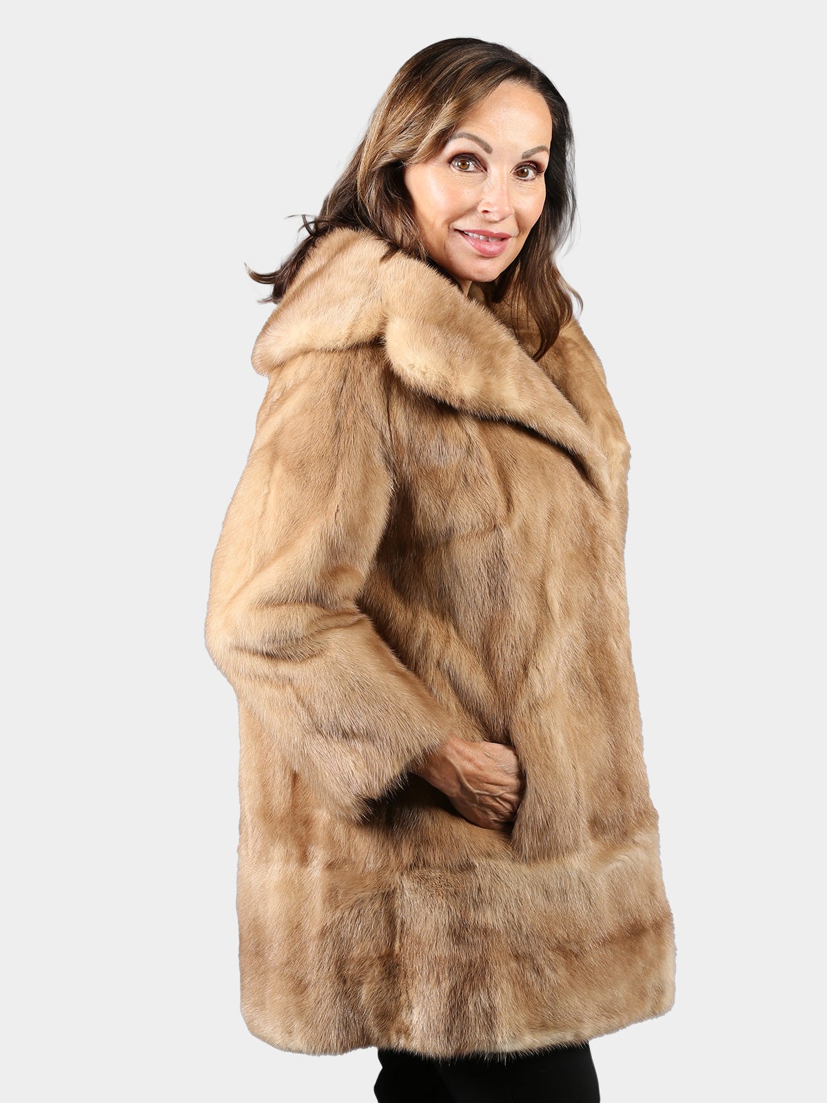 Woman's Vintage Autumn Haze Mink Fur Jacket