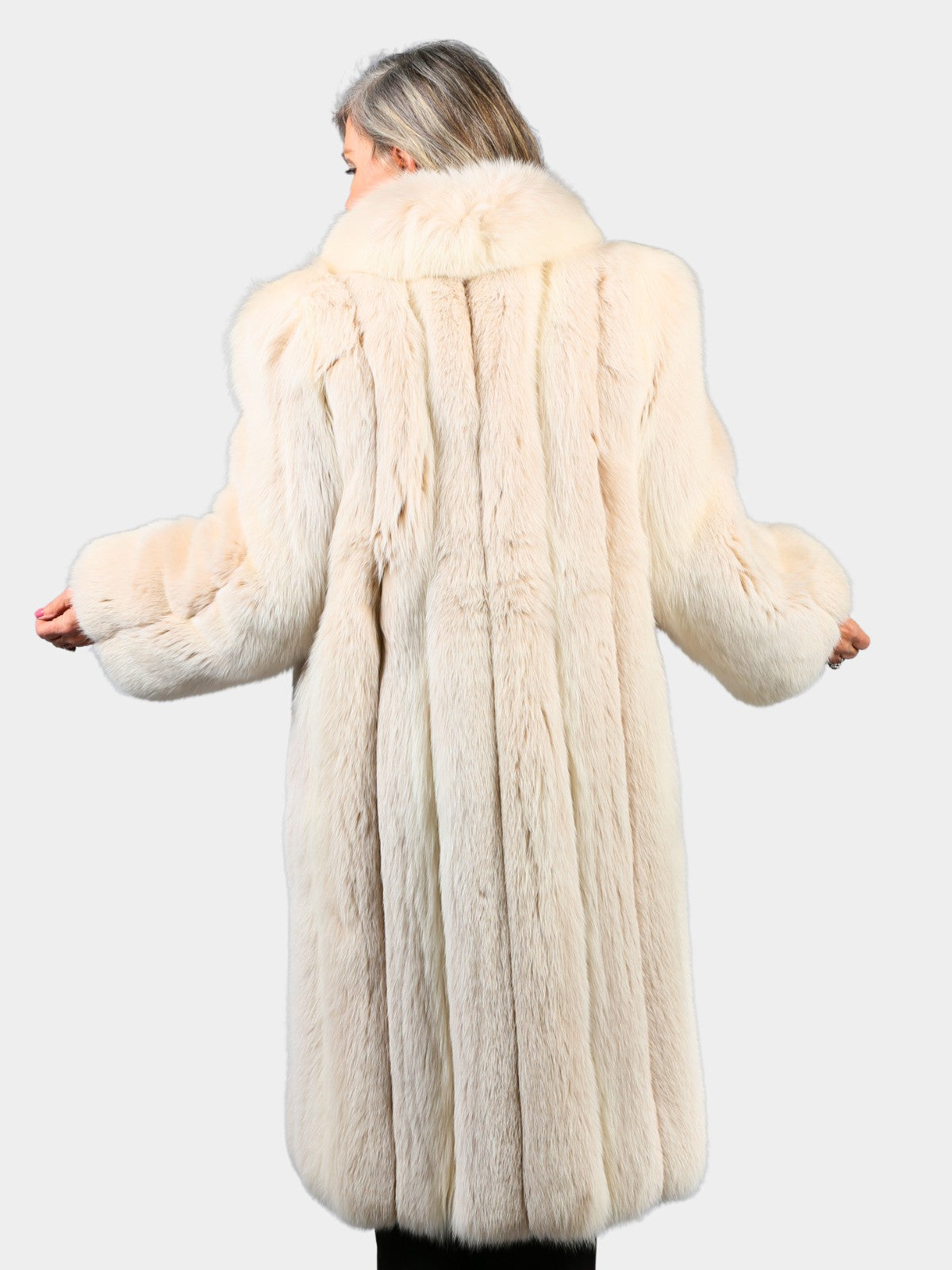 Woman's Blush Fox Fur Coat