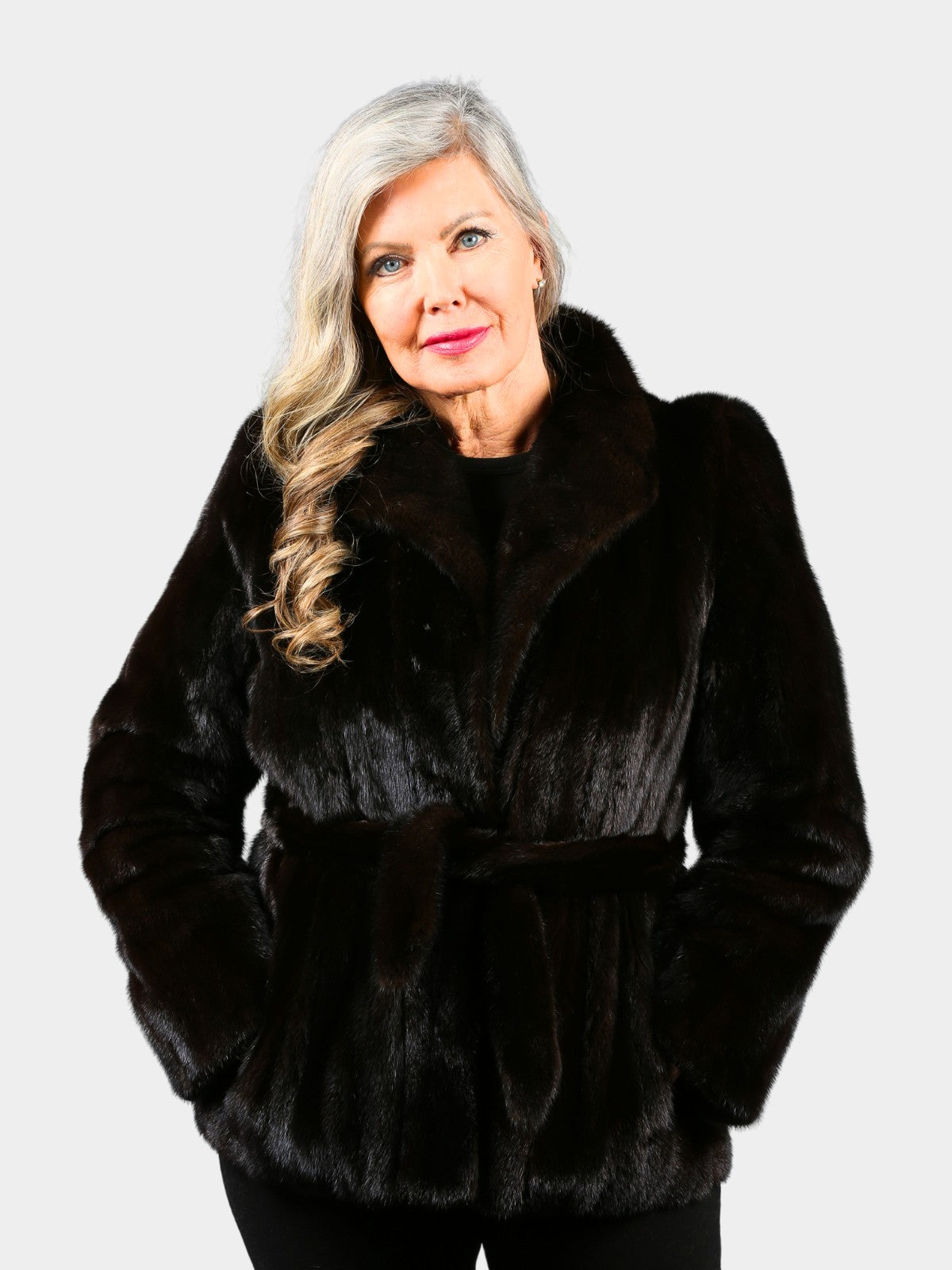 Woman's Ranch Female Mink Fur Jacket