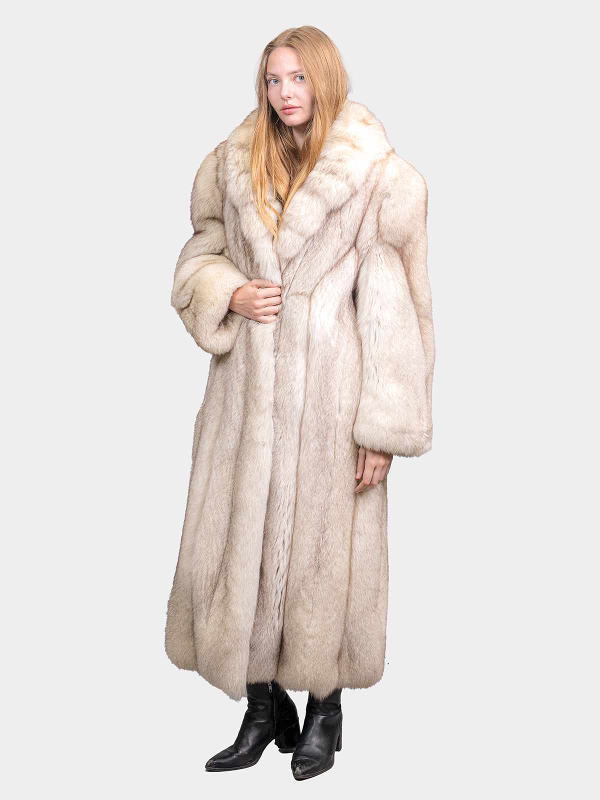 Women's Blue Fox Coat