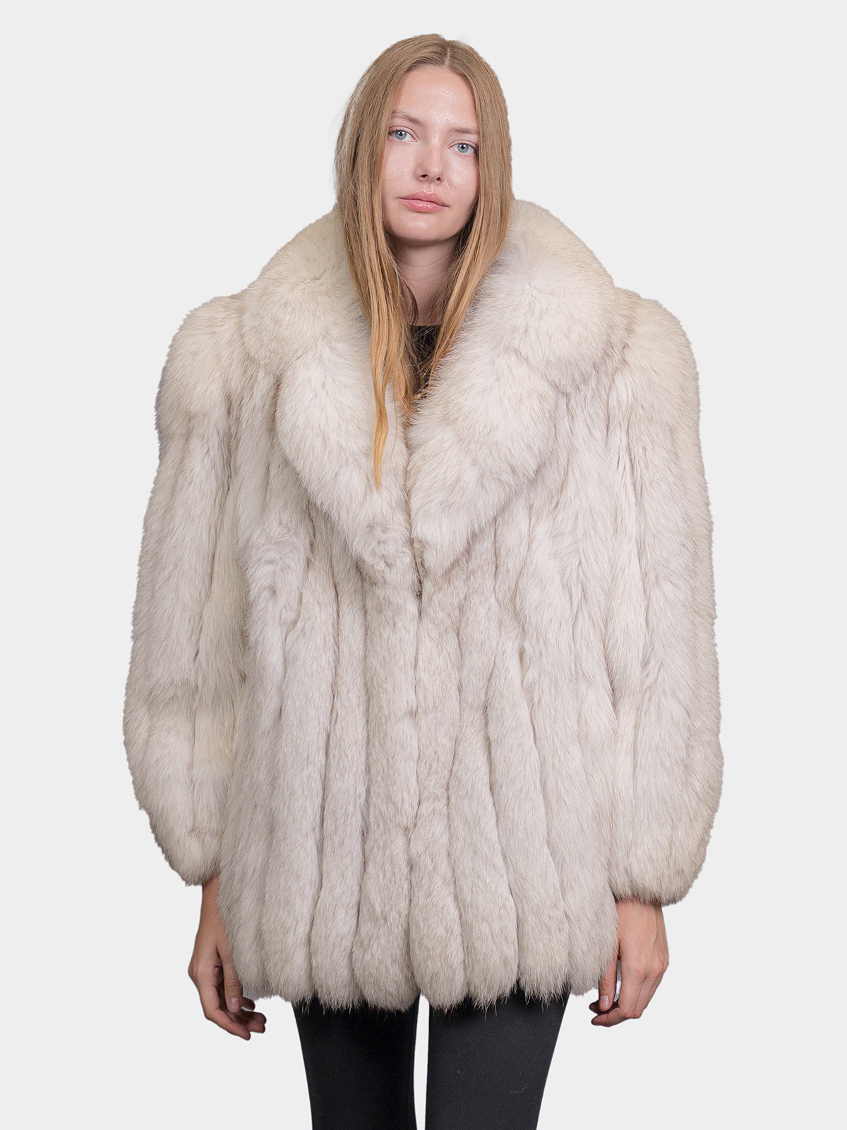 Women's Blue Fox Jacket