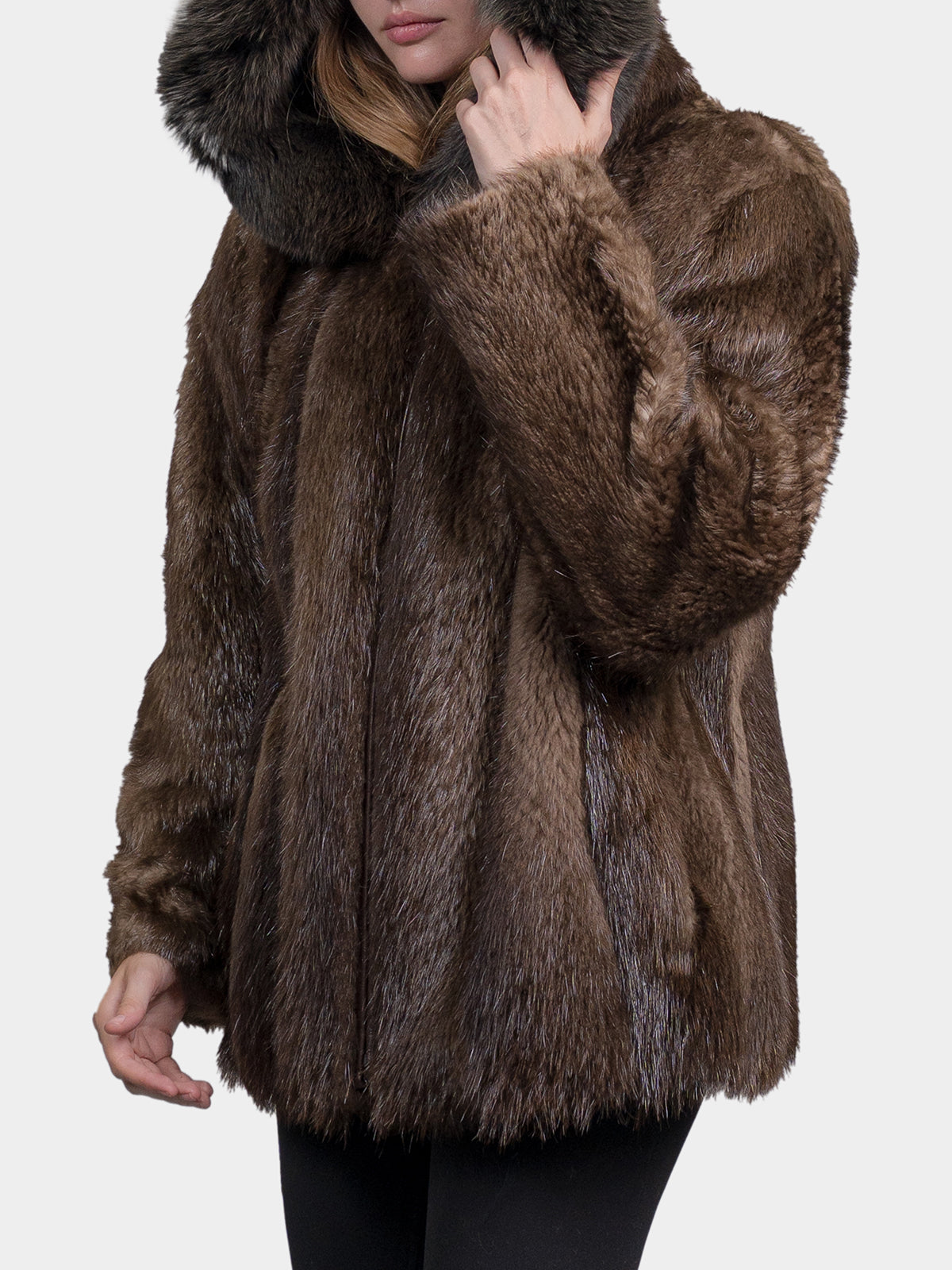 Women's Long Haired Beaver Jacket