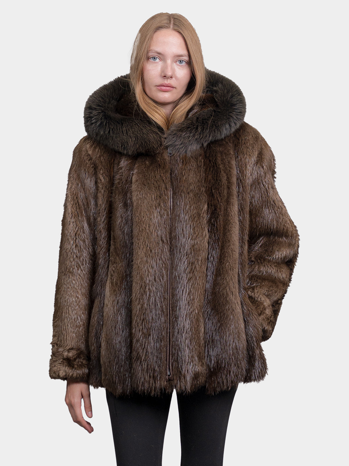 Women's Long Haired Beaver Jacket
