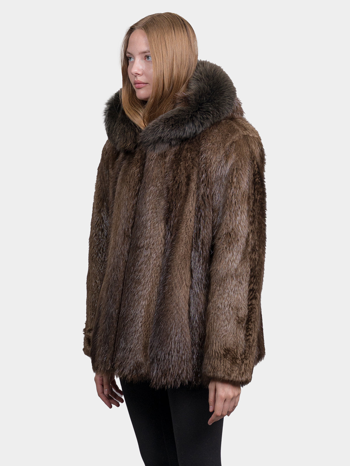 Women's Long Haired Beaver Jacket
