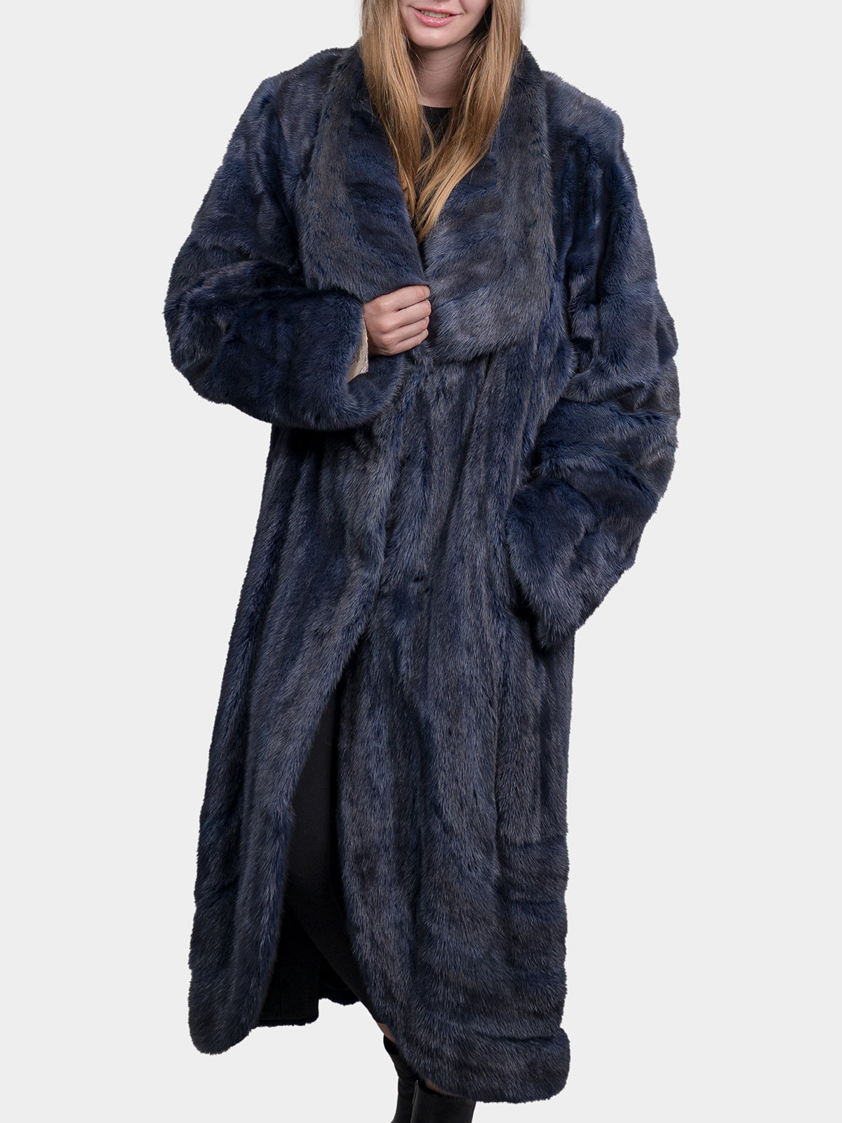Women's Blue Mink Coat