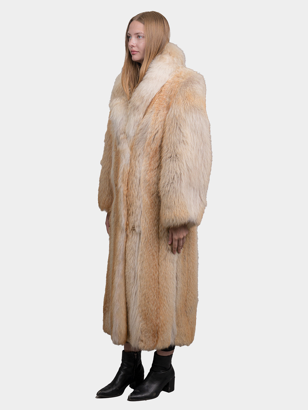 Women's Natural Coyote Coat
