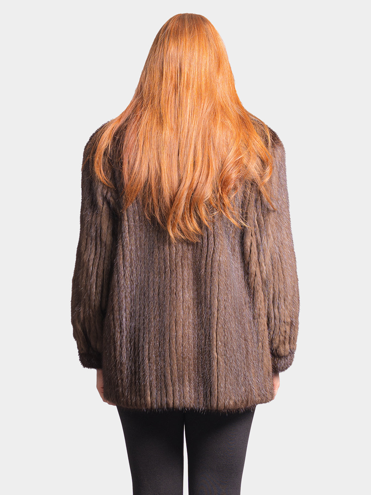 Women's Mahogany Mink Tail Jacket