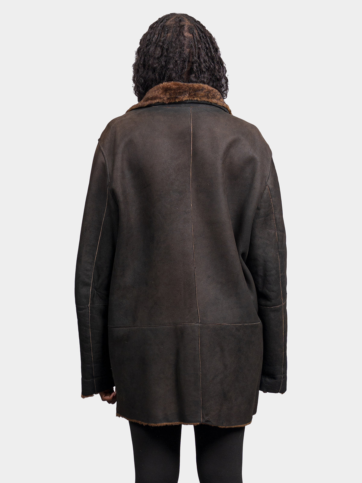 Women's Black Shearling Jacket