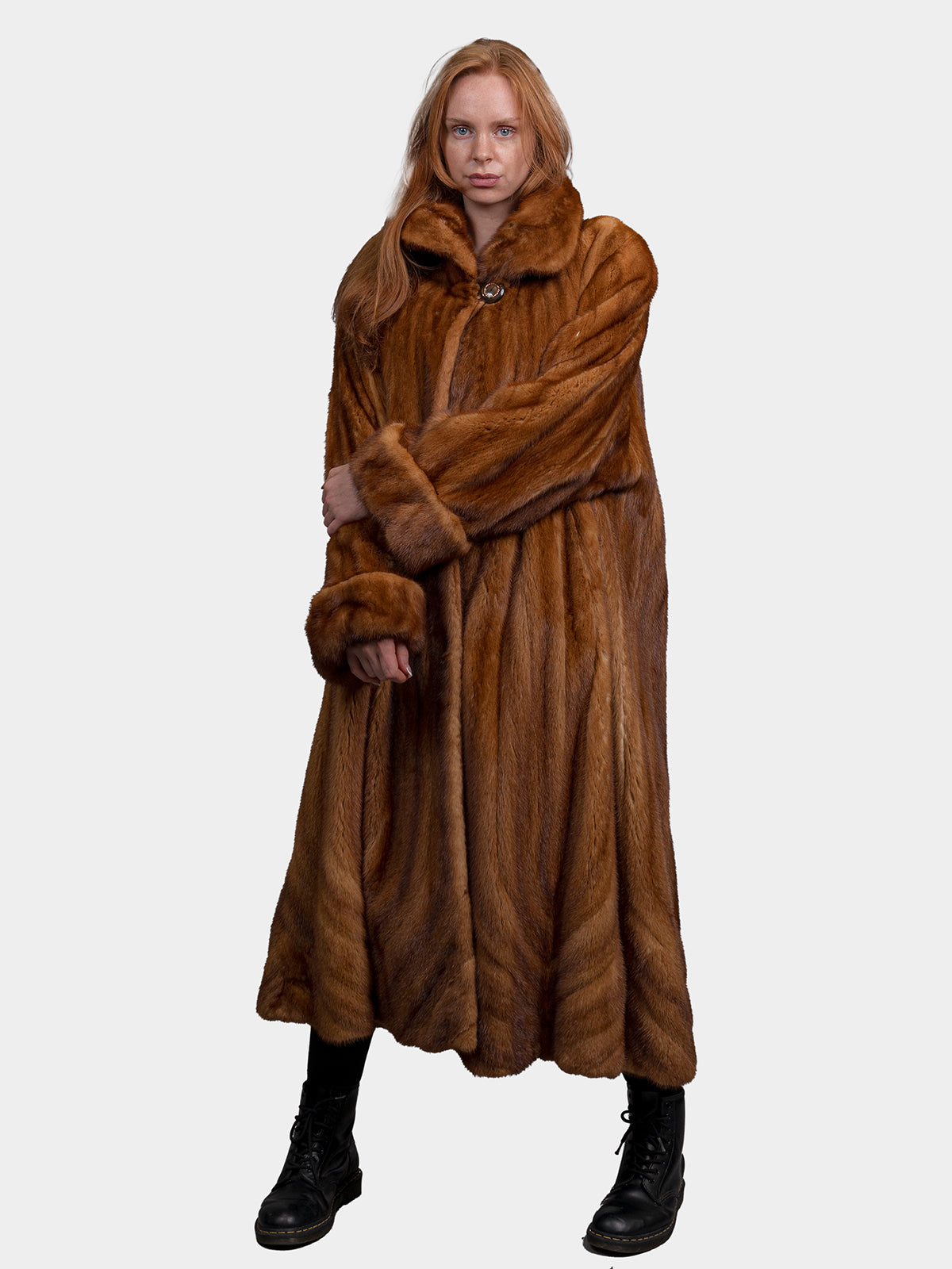 Women's Whiskey Mink Coat