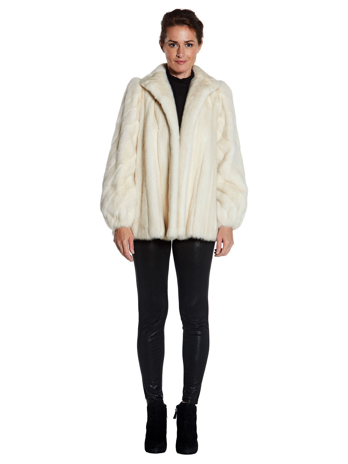 Woman's Sorbara Pearl Mink Fur Jacket