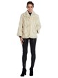 Woman's White Mink Fur Jacket