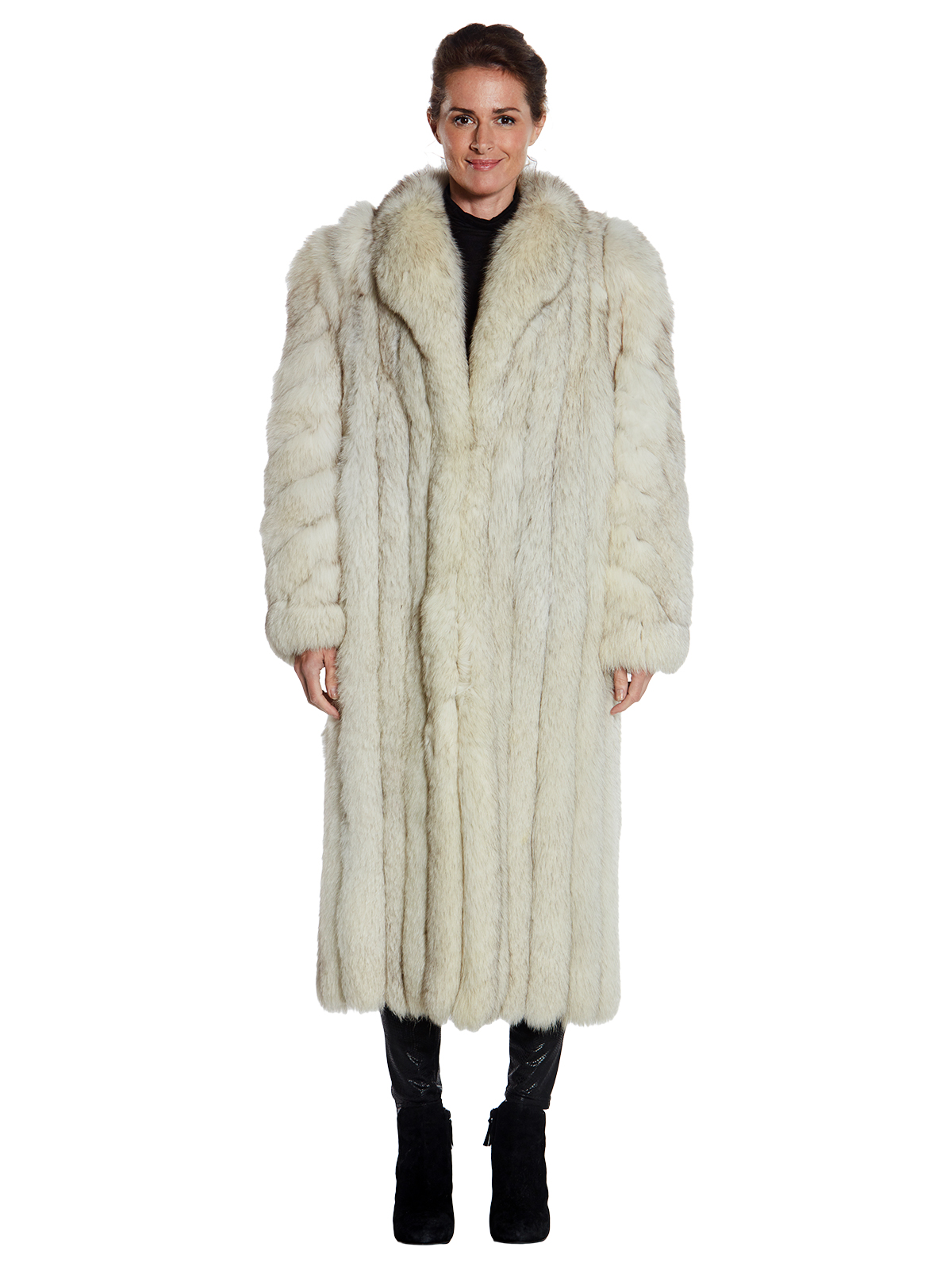 Woman's Blue Fox Fur 7/8 Coat