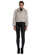Woman's Light Grey Mink Fur Cropped Jacket