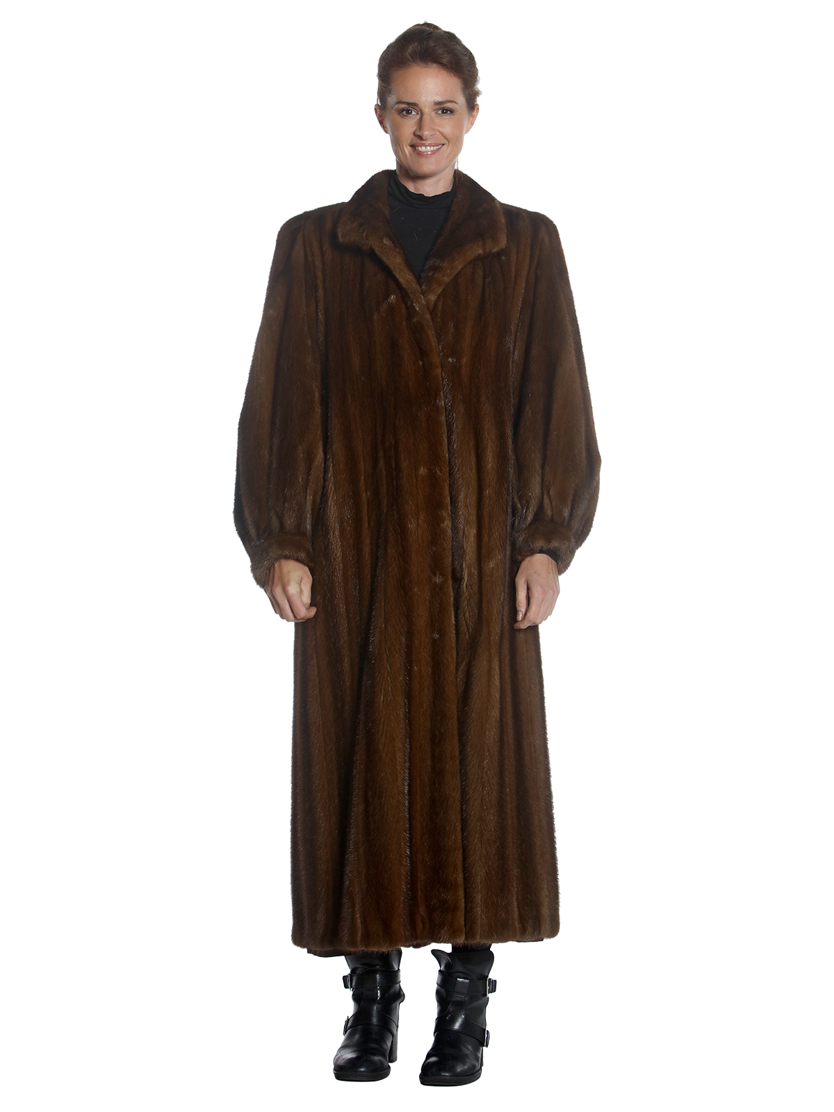 Full Length Lunaraine Mink Fur Coat Women