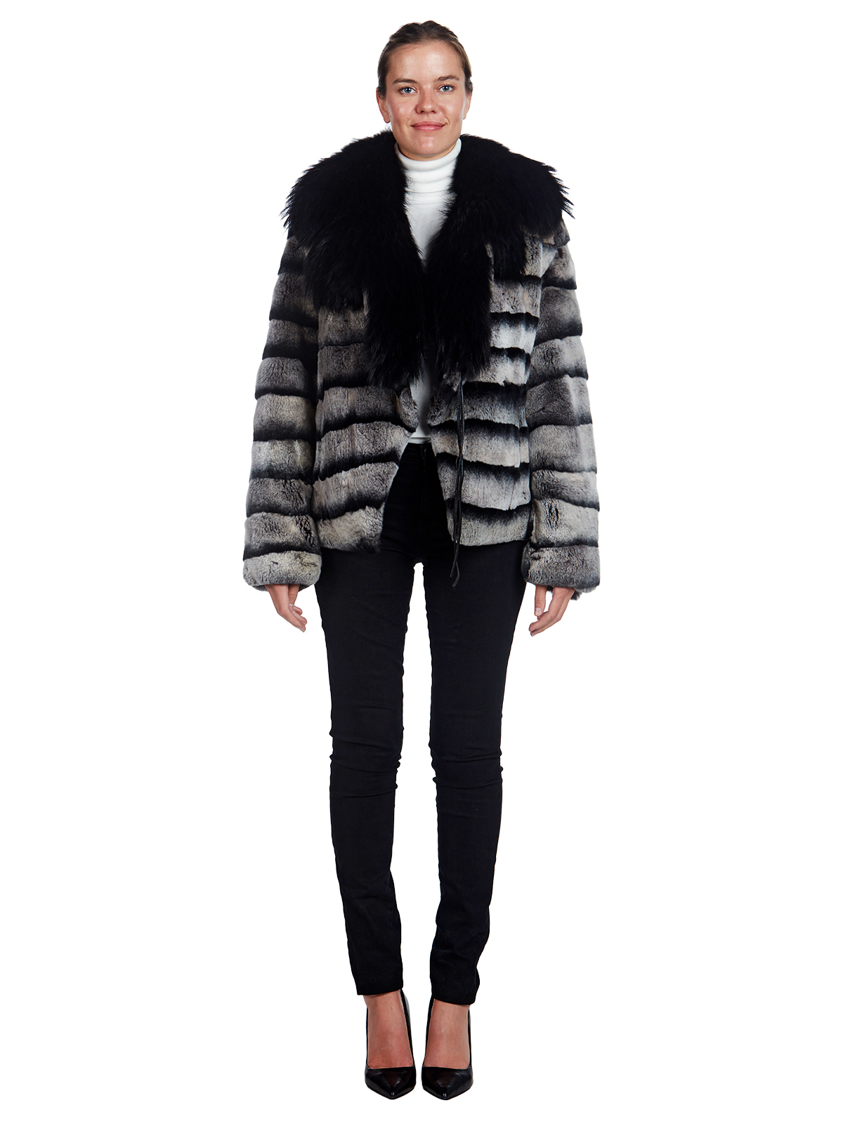 Woman's Sussex Rabbit Fur and Fox Fur Jacket