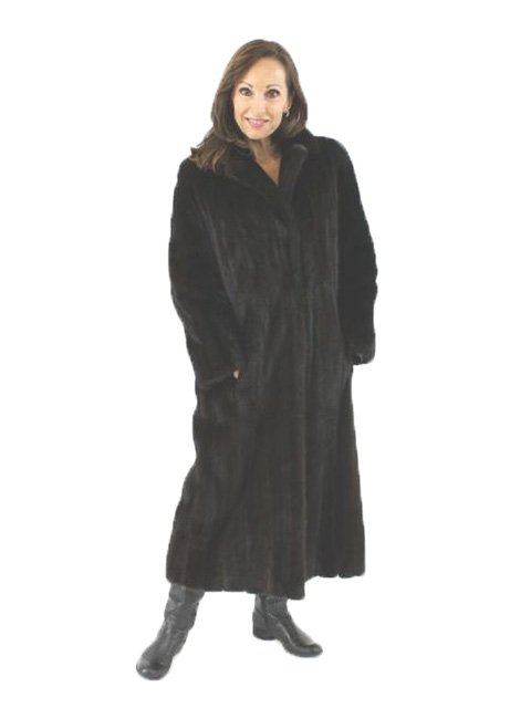 Full Length Ranch Mink Fur Coat - Women's Small - 37737 | Estate Furs