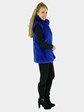 Woman's Royal Blue Mink Fur Vest