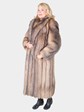 Woman's Crystal Fox Fur Coat