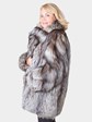 Woman's Silver Fox Fur Stroller