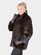 Woman's Deep Mahogany Mink Fur Jacket