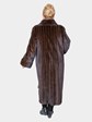 Woman's Deep Mahogany Female Mink Fur Coat