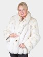 Woman's Lynx Dyed Fox Fur Jacket