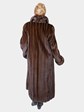 Woman's Mahogany Female Mink Fur Coat