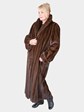 Woman's Mahogany Female Mink Fur Coat