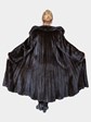 Woman's Ranch Female Mink Fur Flared Swing Coat