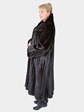 Woman's Ranch Female Mink Fur Flared Swing Coat