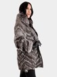 Woman's Silver Fox Fur Stroller / Reversible