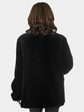 Woman's New Black Sheared Mink Jacket / Reversible